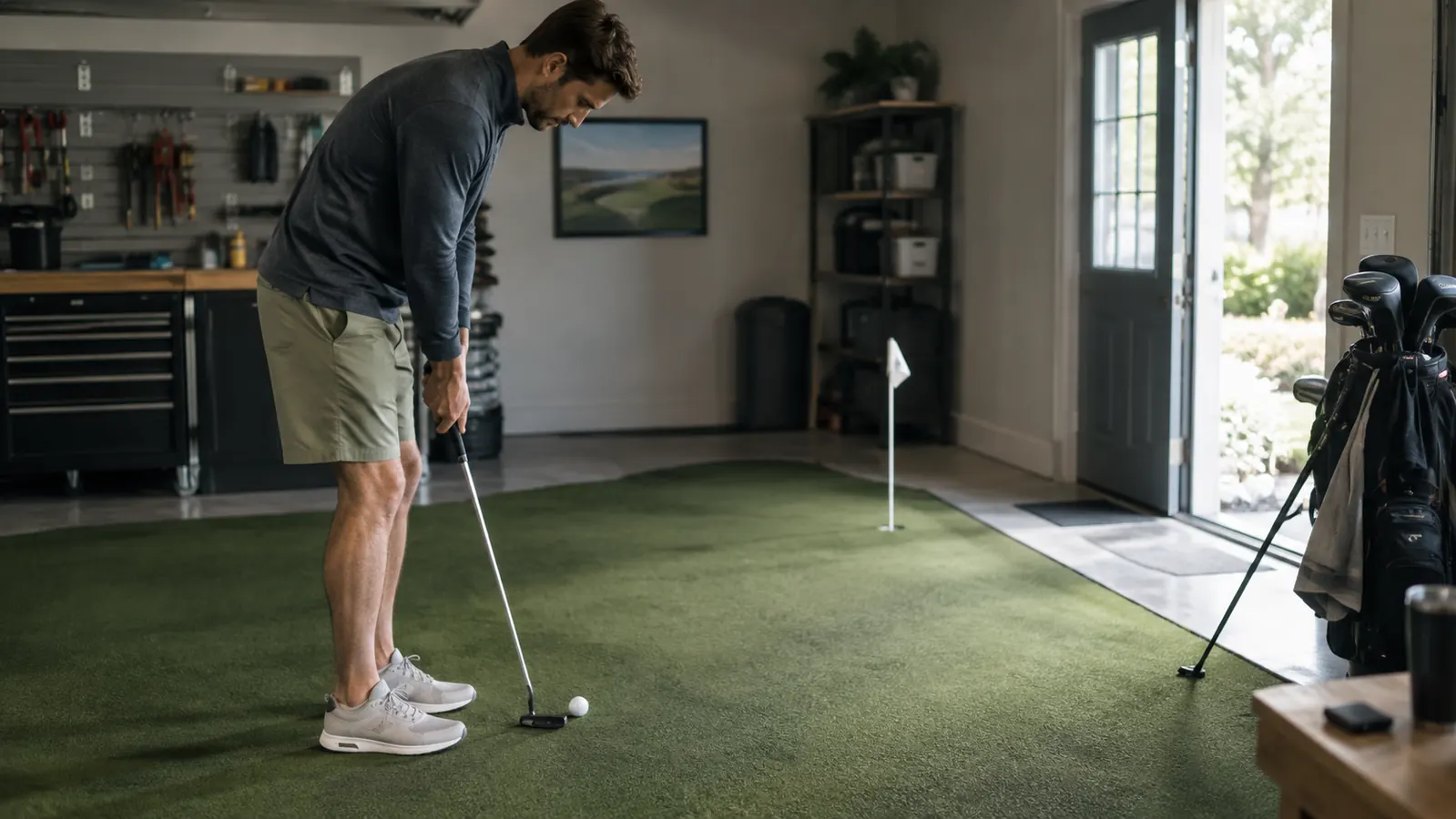 How to Play Better Golf With the PUTT-A-BOUT Par Three Golf Putting Green (3' x 9')